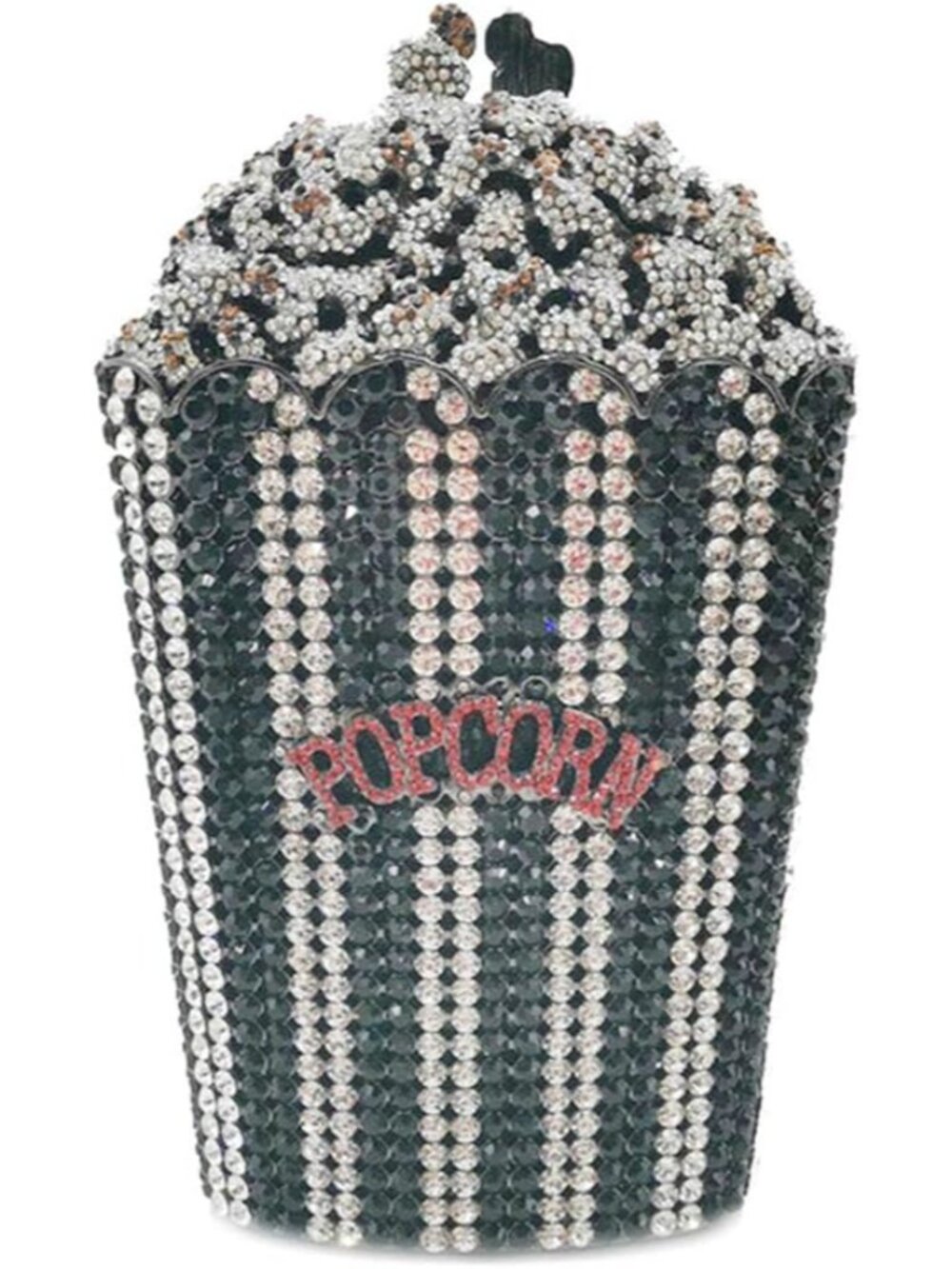 Luxury Women Popcorn Rhinestone Evening Bag Funny Crystal Handbag Novelty Diamon